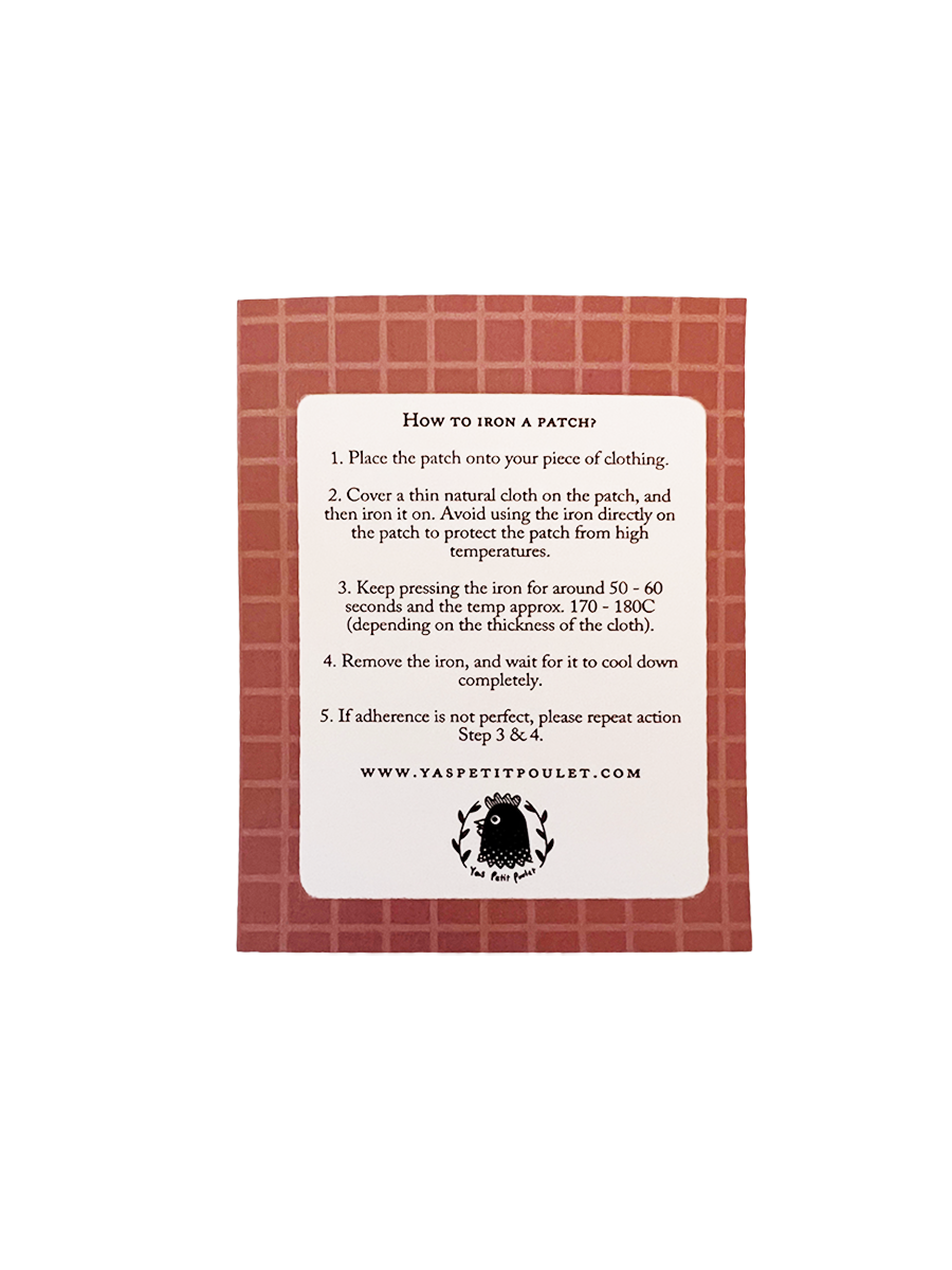 Organic Homo Milk Patch backing