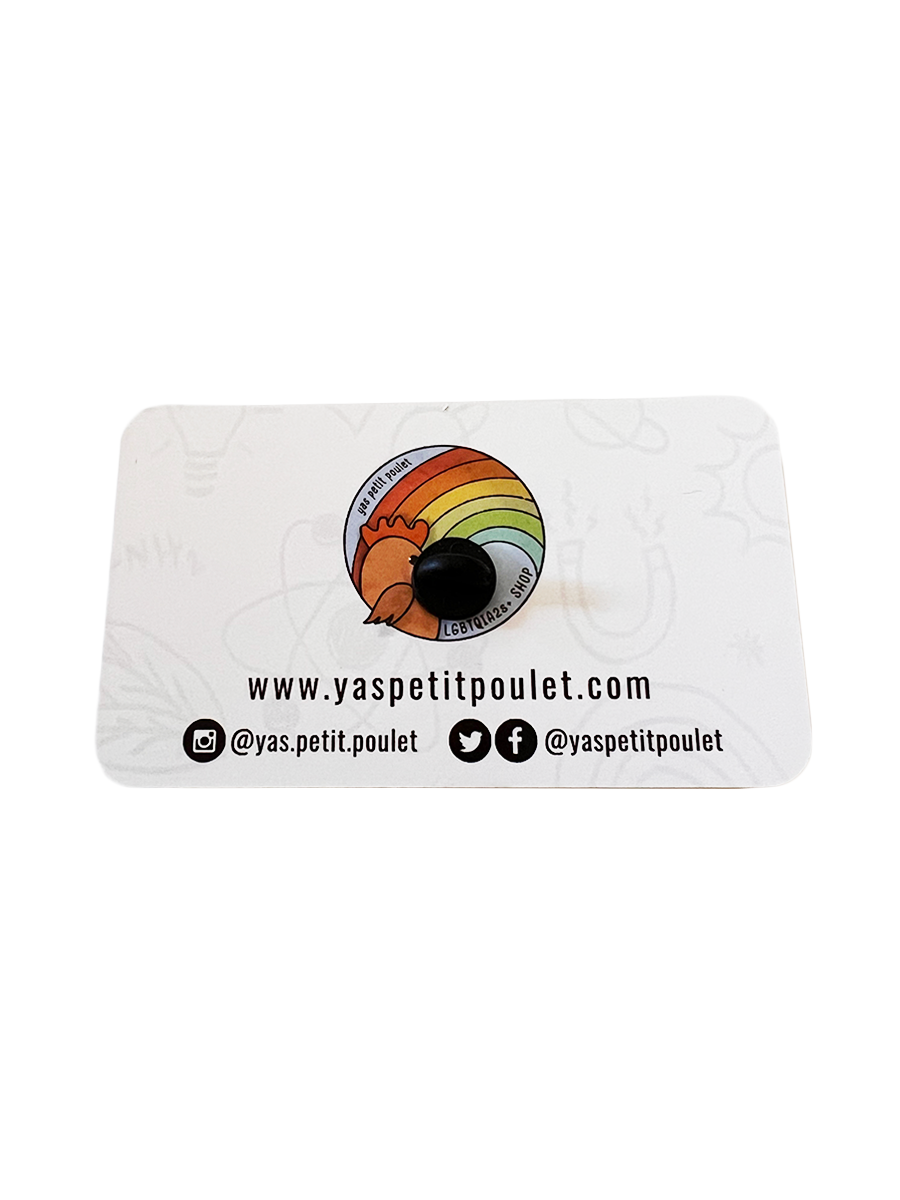 Queer Chemistry Bear Pin Backing