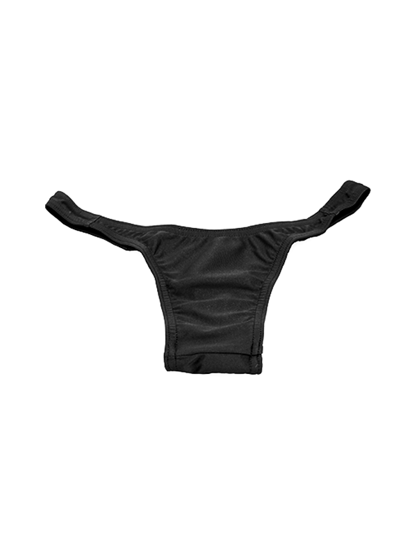 Classic Gaff Thong Panty in Black - GenderGear