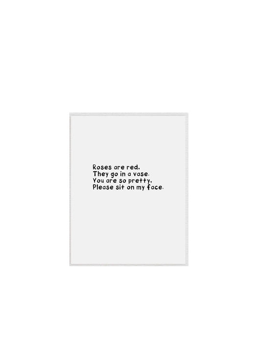 Roses Are Red Greeting Card