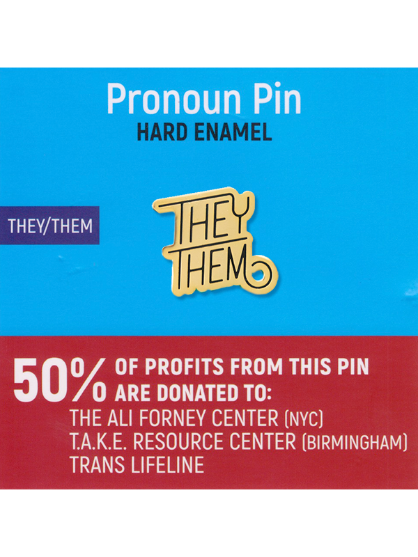 They/Them Pronoun Pin